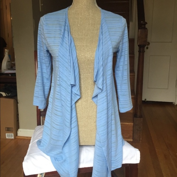 BLUE Saks Fifth Avenue Knit Cardigan Sz. S - Picture 2 of 4
